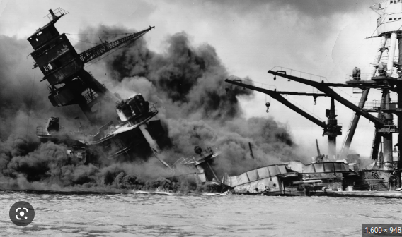 Japan bombs Pearl Harbor