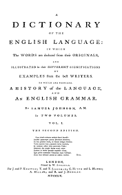 A Dictionary of the English Language Published