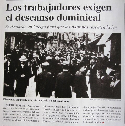 Nueva Ley del Descanso Dominical