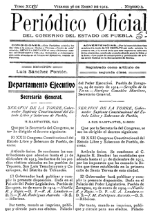 Ley sobre el Descanso Dominical de Puebla