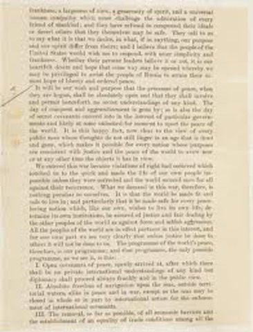 Wilson's Fourteen Points