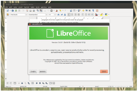 LibreOffice 3.6