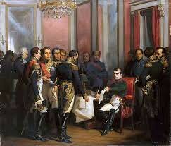 Napoleón abdica. Se restaura la monarquía en Francia (Luis XVIII)