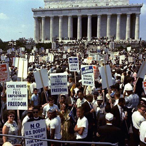 March on Washington and major civil rights rally- President John F. Kennedy is assassinated
