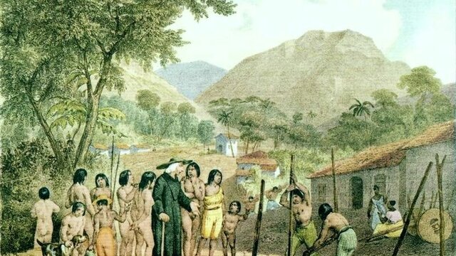 Cesión de las reducciones jesuíticas a Portugal a cambio de la entrega de la colonia de Sacramento.