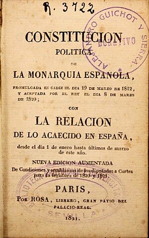 Constitución de Cádiz.