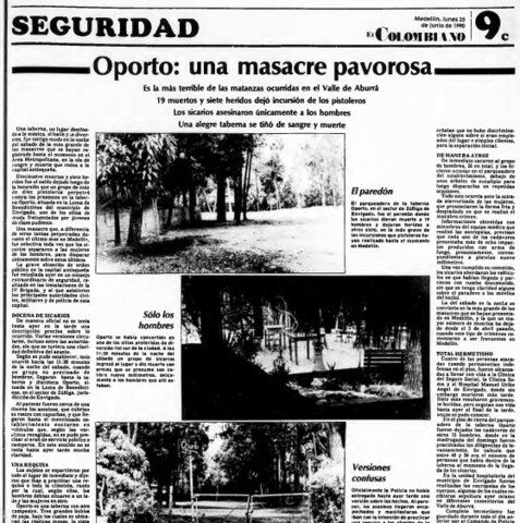 Masacre del Bar Oporto (1990)