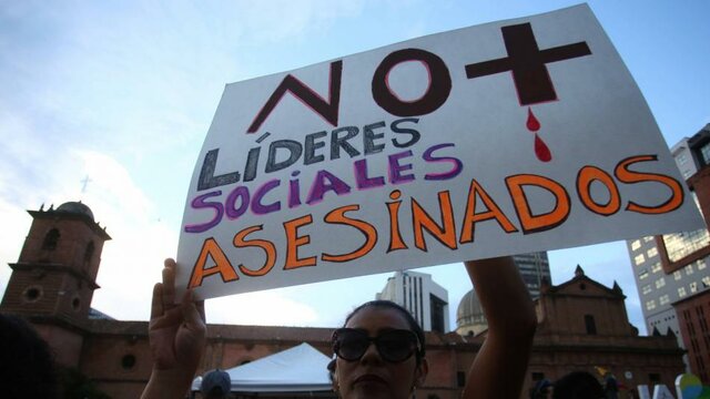 Asesinato de 167 lideres comunitarios durante el año 2020