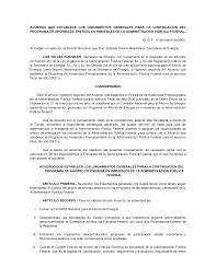 Acuerdo que establece los Lineamientos Generales para la Aplicación del Programa de Ahorro de Energía en Inmuebles de la Administración Pública Federal para el Ejercicio Fiscal de 1999” (LGPAEIAPF)