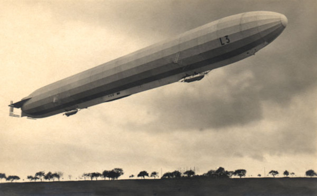 First Zeppelin raid on Great Britain