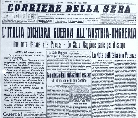L'Italia entra in guerra