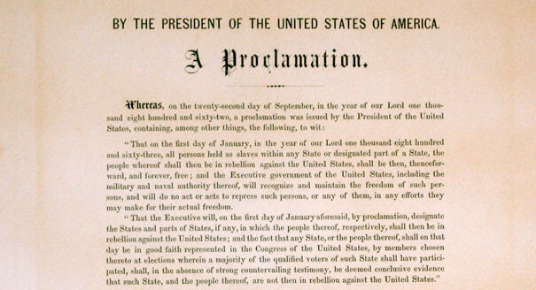 The Emancipation Proclamation
