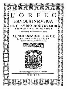 Monteverdi begins writing L’Orfeo