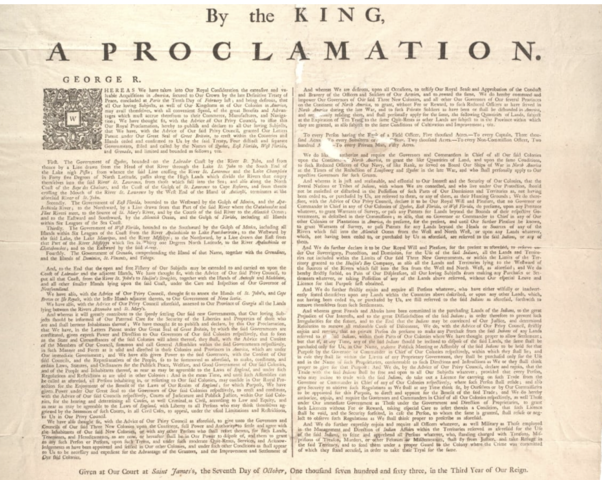 Proclamation of 1763