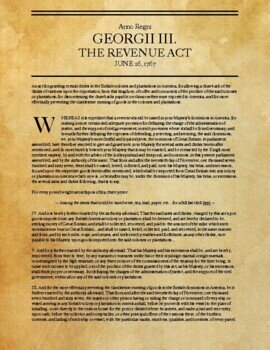 Townshend Revenue Act of 1767