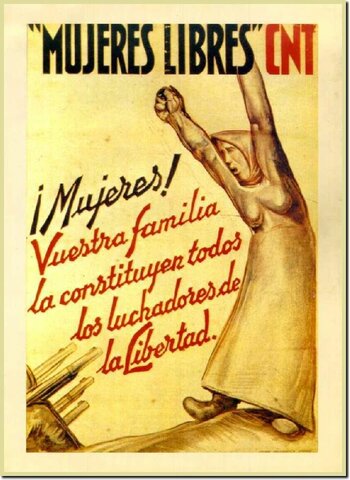 Forma parte del movimiento de "Mujeres libertarias"
