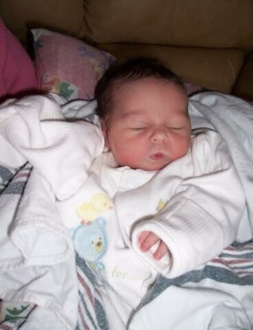 My older sisters wish came true! (My birth)