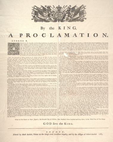 Proclamation of 1763