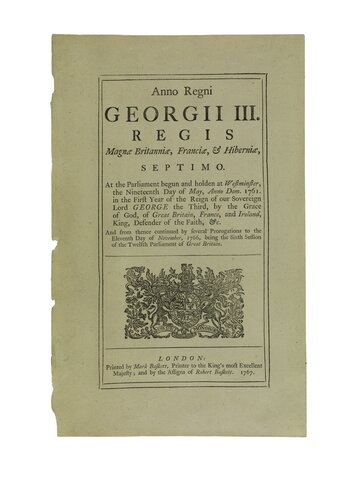 The Townshend Revenue Act of 1767