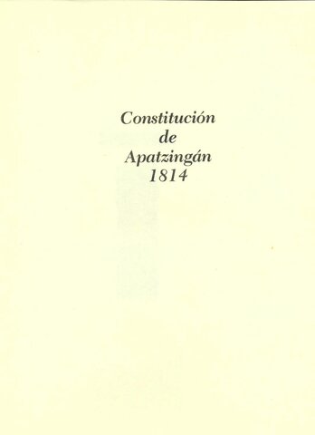 Constitución de Apatzingán