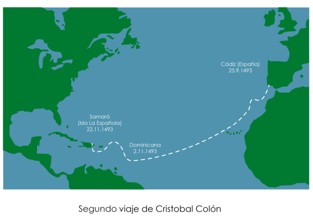 EDM: Cristobal Colón realiza su segundo viaje a América