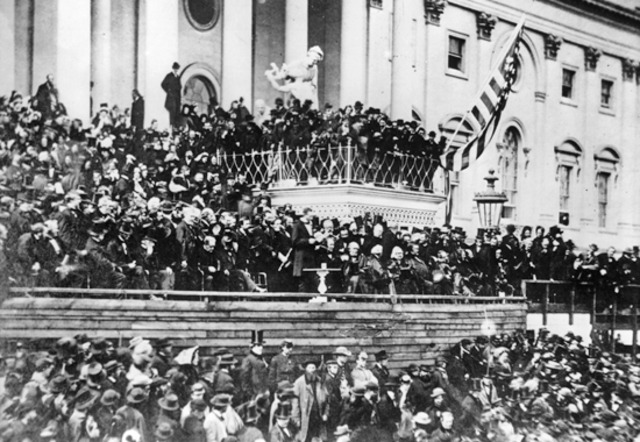 Abraham Lincoln inaugurated