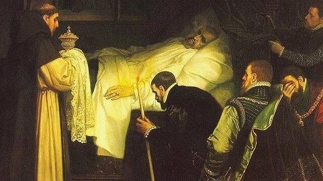 Carlos V muere en el monasterio de Yuste, en Cáceres