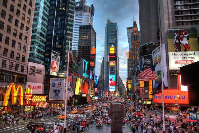 Going to Times Square, New York