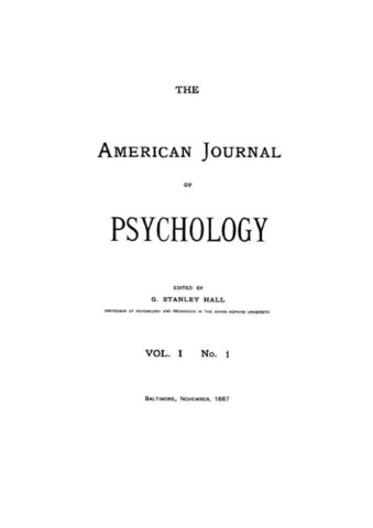 The American Journal of Psychology