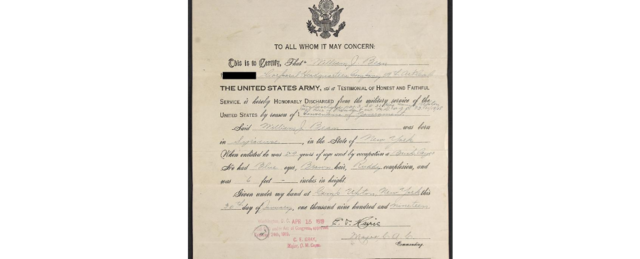 Enlisted and Discharged