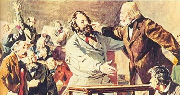 Congreso de La Haya y expulsión de los bakuninistas.