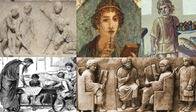 La niñez y juventud en la Antigua Roma