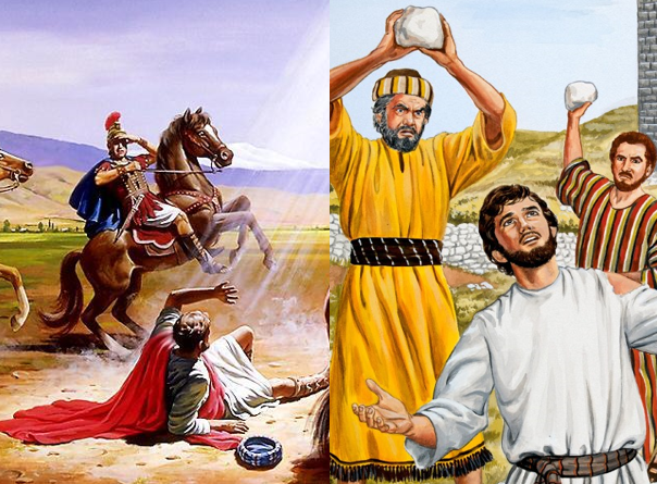 Martirio de Esteban. Conversión de Pablo