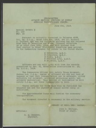 Forbes Allen receives special orders