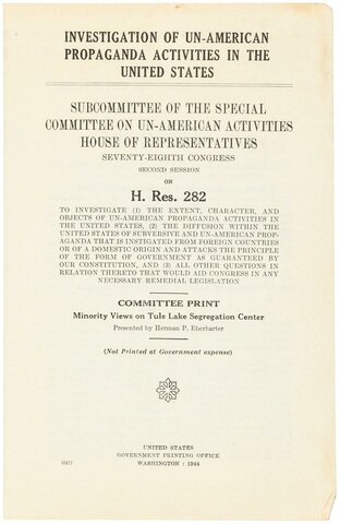 Langston Hughes investigated for un-American like activates