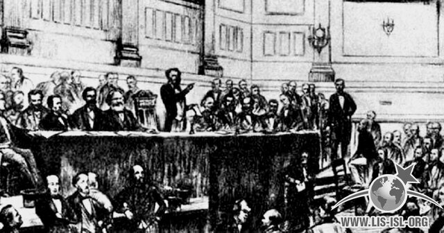 Inauguración de la I Internacional de trabajadores