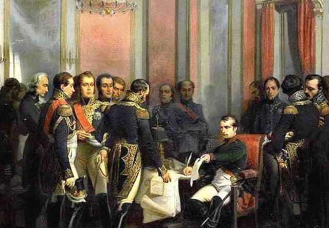 Tratado de Fontainebleau para el reparto de Portugal entre España y Francia