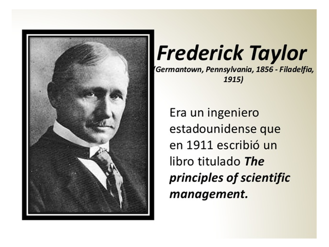 FREDERICK TAYLOR *REPRESENTATIVA*