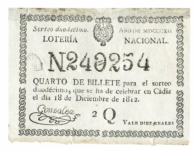 Creación de la Lotería Nacional.