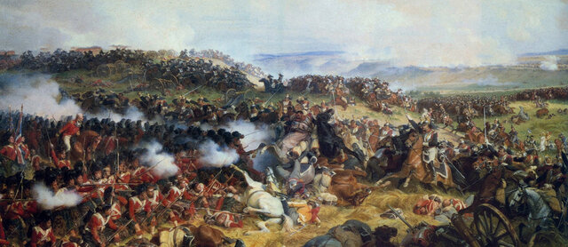 La batalla de Waterloo
