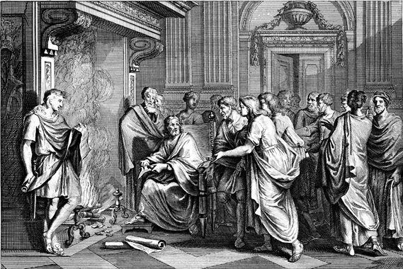 Jeremiah's Scroll burned by King Jehoiakim