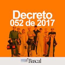 DECRETO 52 DEL 12 DE ENERO DE 2017