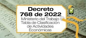 Decreto 768 de 2022
