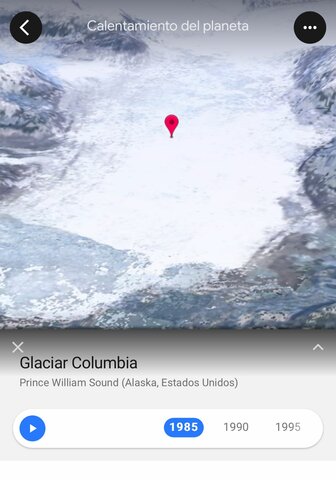 ¿Qué cambios observan a través del tiempo en la región seleccionada?