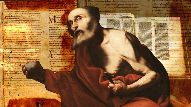 Jerónimo inicia la traducción de la Biblia al latín