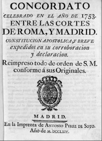 Primer Concordato con la Santa Sede