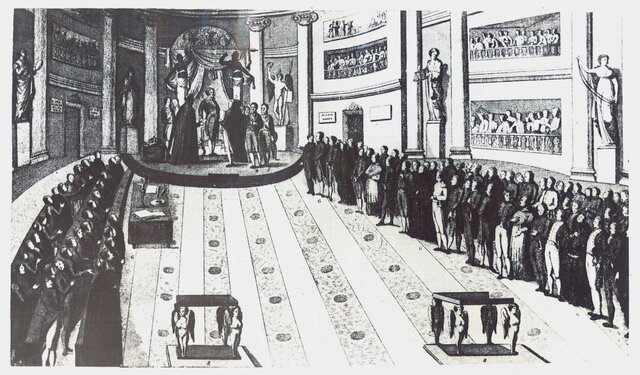 Restauración del absolutismo y persecución de los liberales.