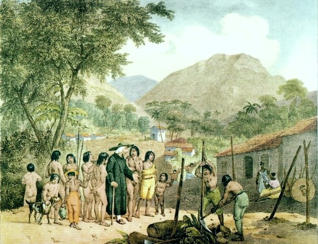 Cesión de las reducciones jesuíticas a Portugal a cambio de la entrega de la colonia de Sacramento