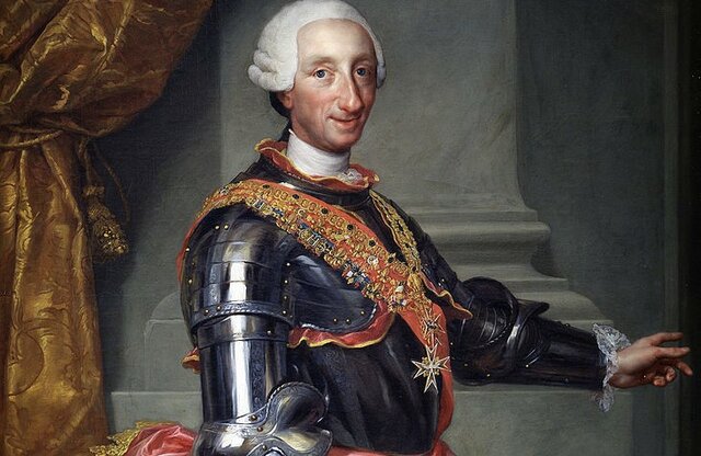 Fallece Fernando VI sin descendencia y le sucede en el trono su hermano Carlos III (rey de Nápoles)
