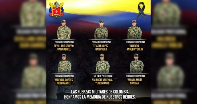 Seis soldados muertos en una emboscada en Colombia